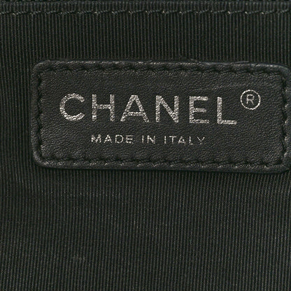 Chanel Calfskin Quilted Small Easy Shopping Tote Black 6 of 16