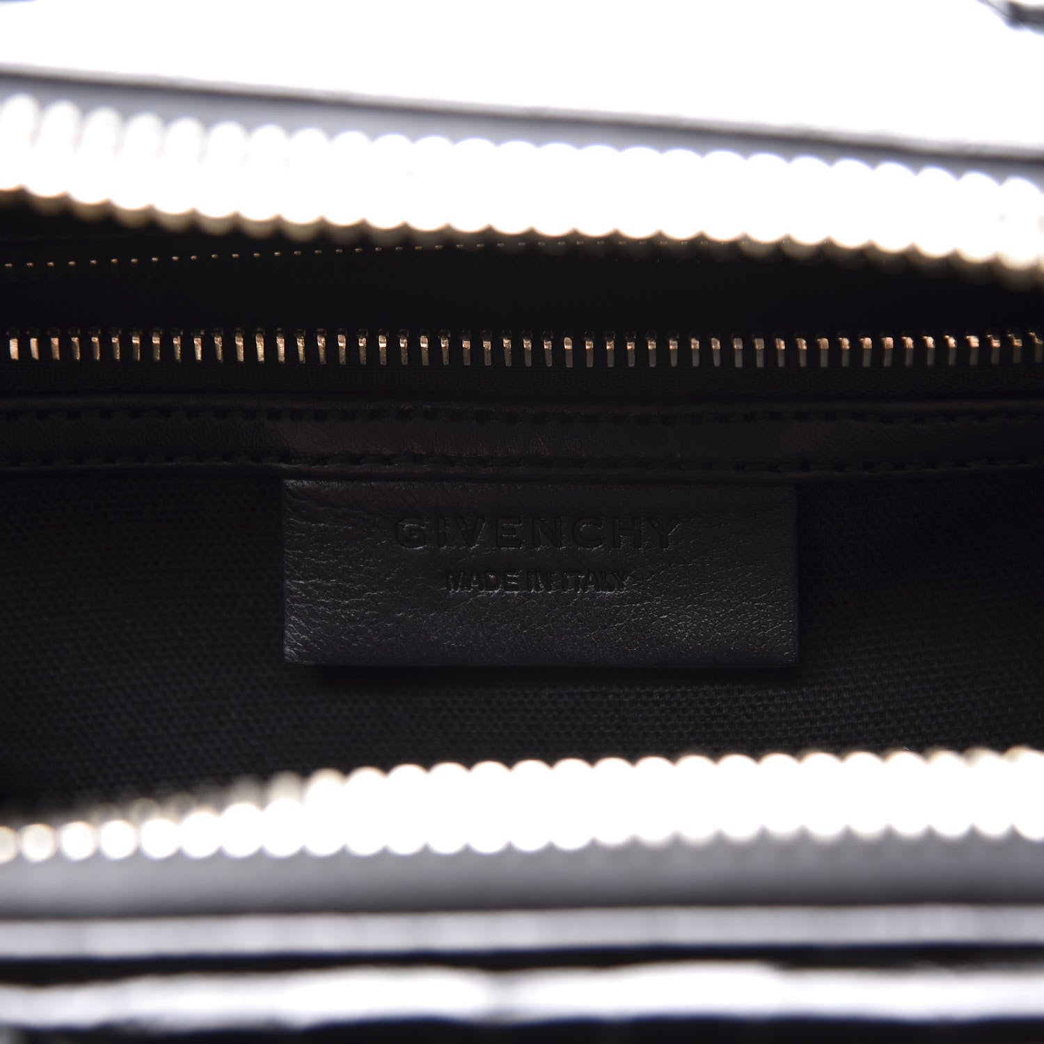 Givenchy Calfskin Crocodile Embossed Small Antigona Black 7 of 9