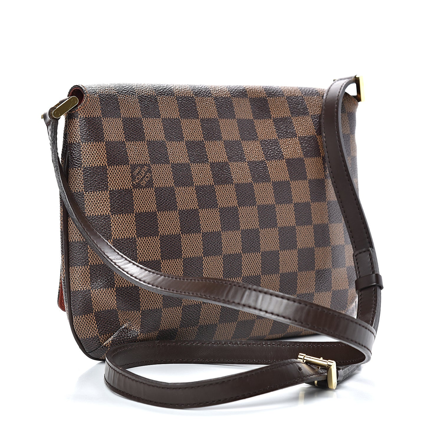 Damier Ebene Musette Tango Long Strap