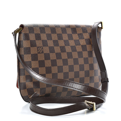 Louis Vuitton Damier Ebene Musette Tango Long Strap 2 of 9