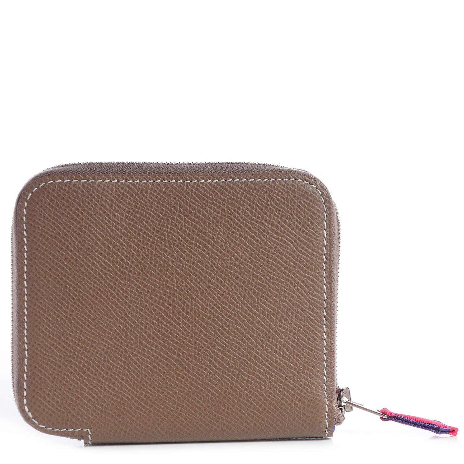 Hermes Epsom Silk'in Compact Wallet Etoupe 1 of 10