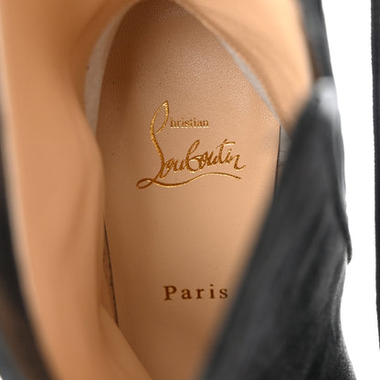Christian Louboutin Veau Velours Izamayeah 130 Platform Boots 39.5 Black 6 of 9