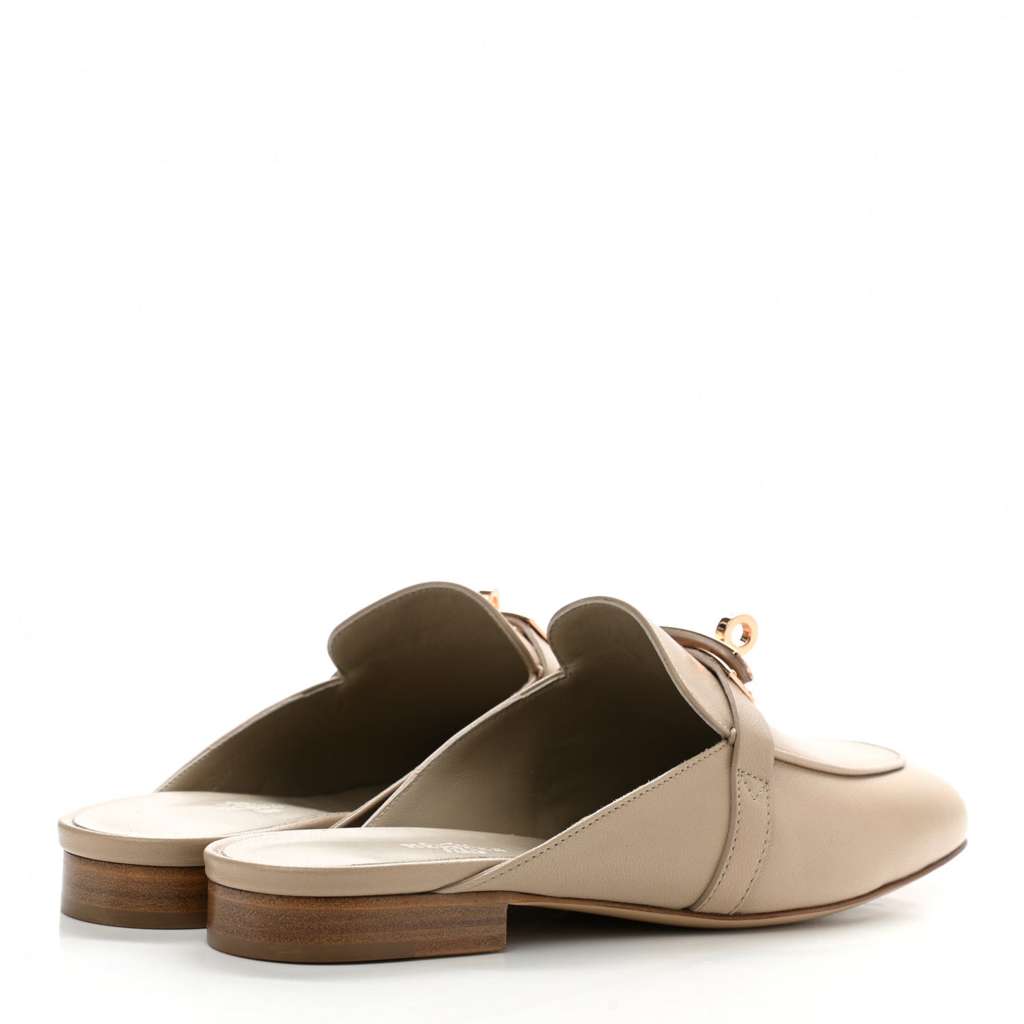 Calfskin Oz Mules 37 Blanc Gomme
