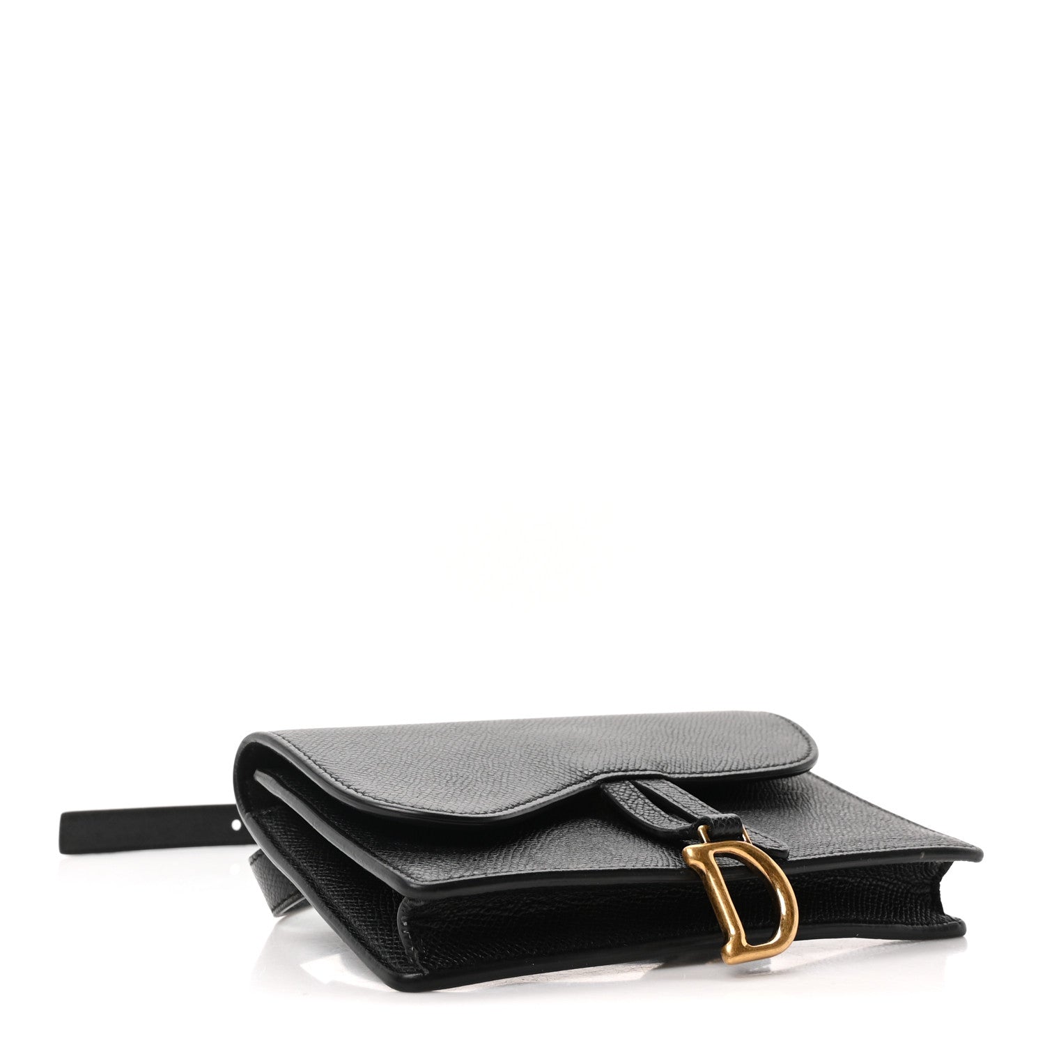 Christian Dior Grained Calfskin Saddle Belt Bag Black 4 of 10