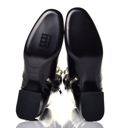 Saint Laurent Ketta Studded Babies 40 Brod Knee High Boots 36.5 Black 5 of 8