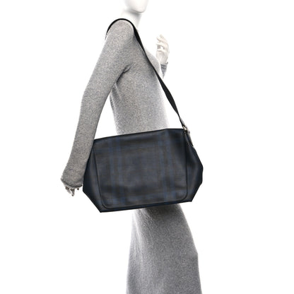 Burberry London Check Large Burleigh Messenger Blue Black 2 of 10