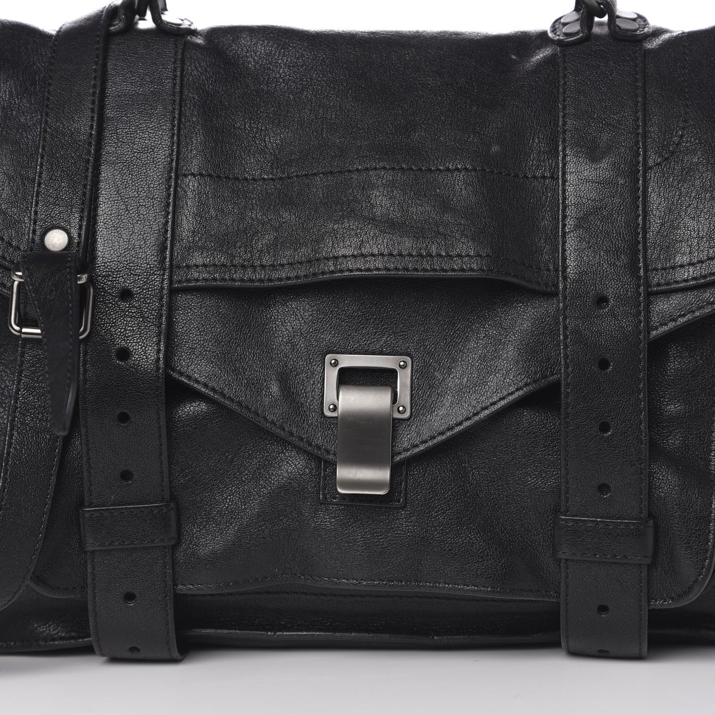 Lambskin Medium PS1 Satchel Black