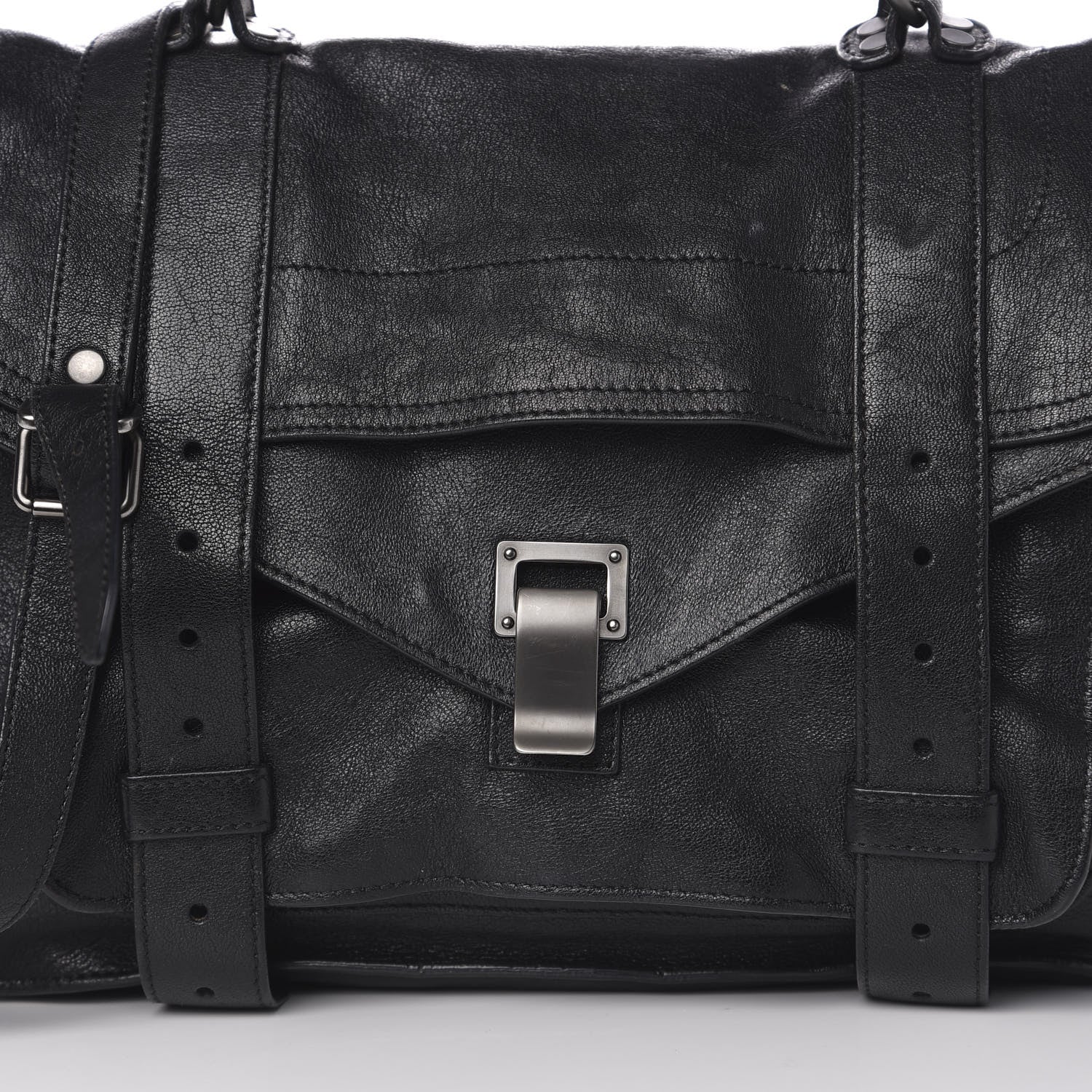 Proenza Schouler Lambskin Medium PS1 Satchel Black 19 of 20