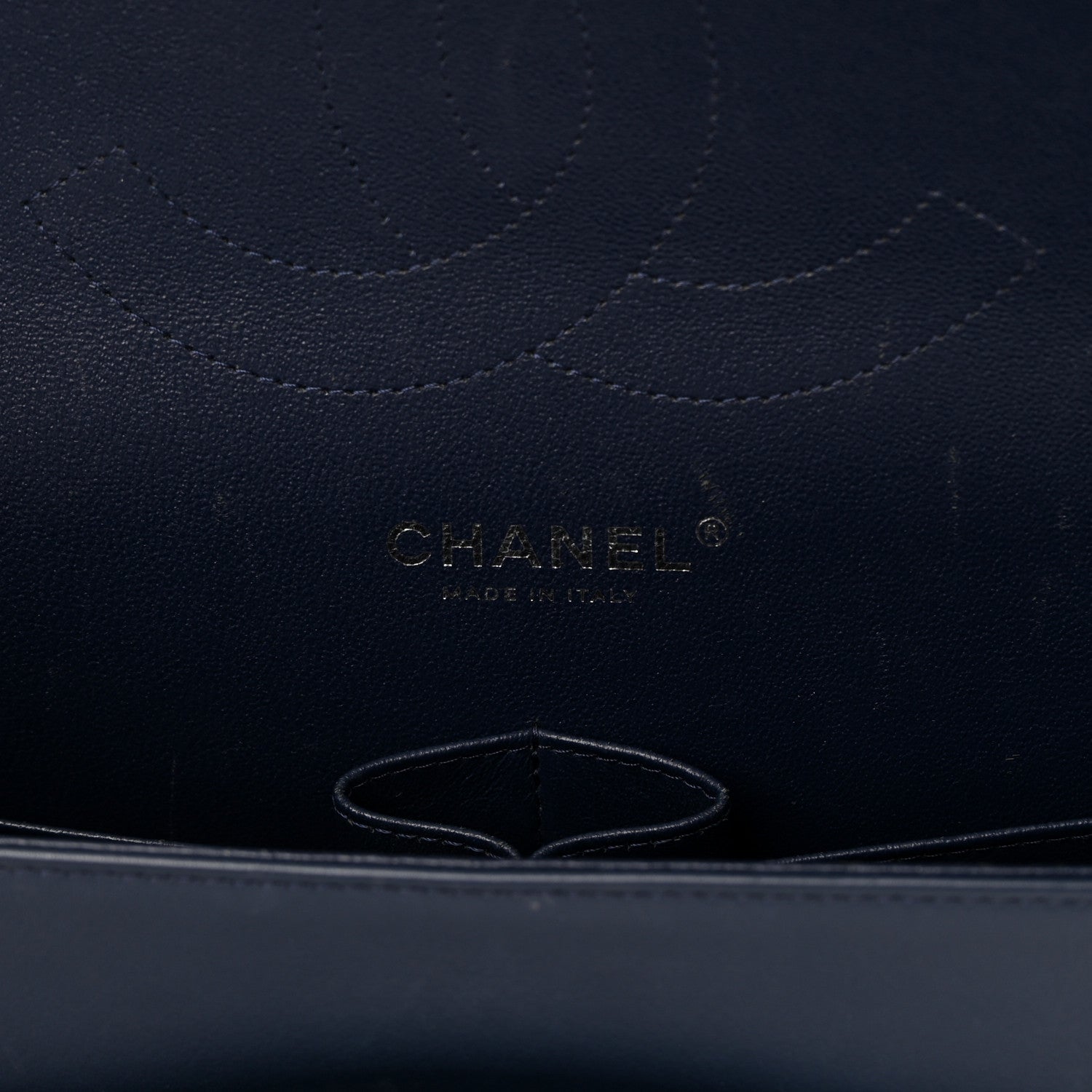 Chanel Patent Quilted Jumbo Double Flap Navy 6 of 17