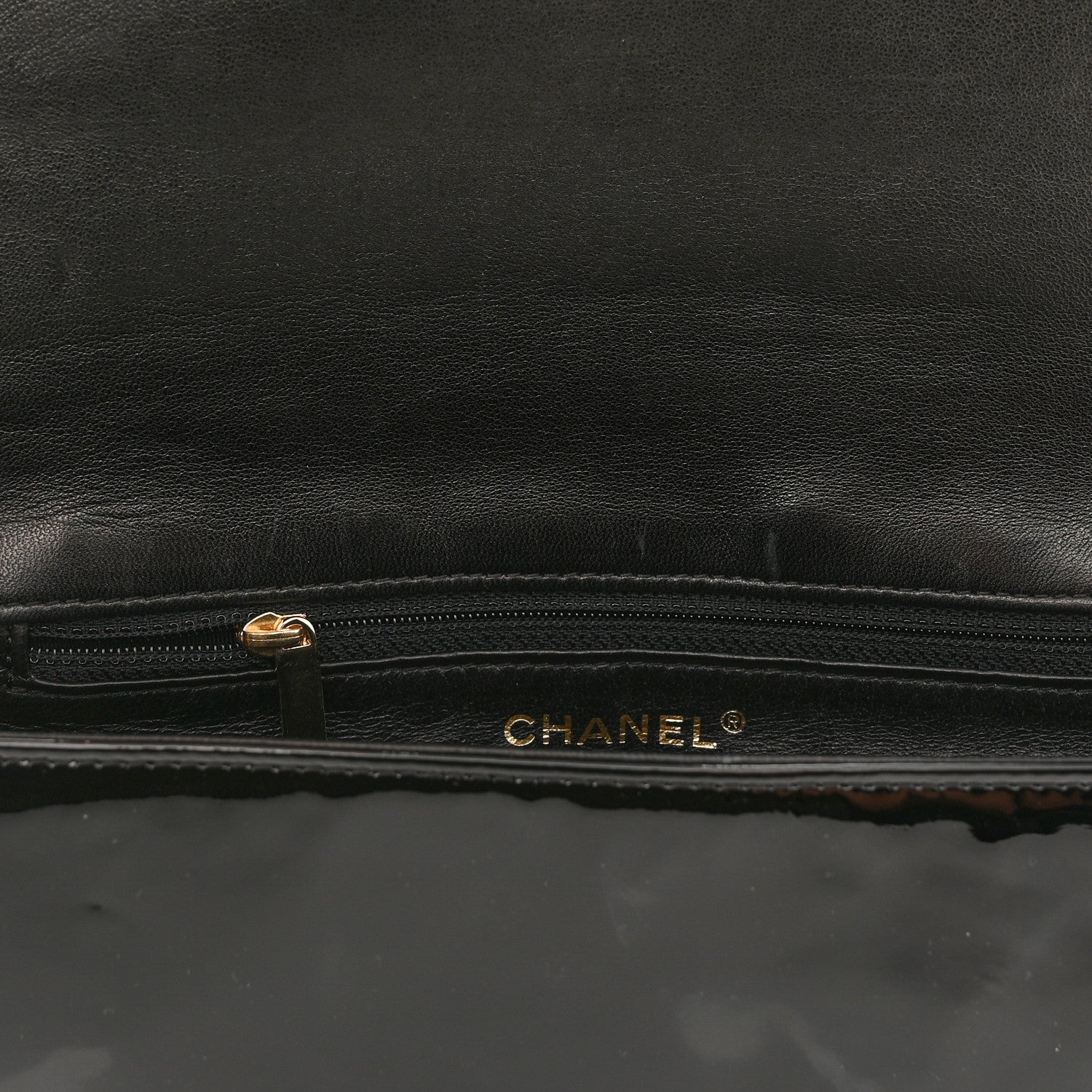 Chanel Patent Baguette Crystal CC Flap Bag Black 11 of 11