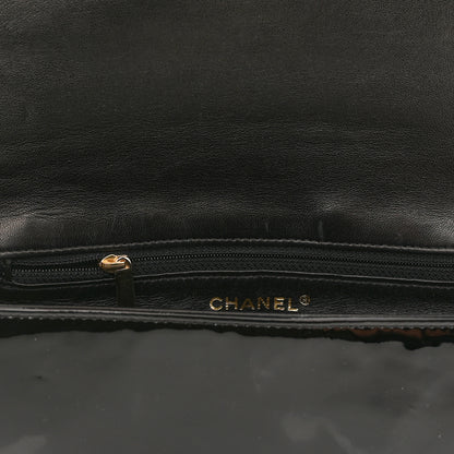 Chanel Patent Baguette Crystal CC Flap Bag Black 11 of 11