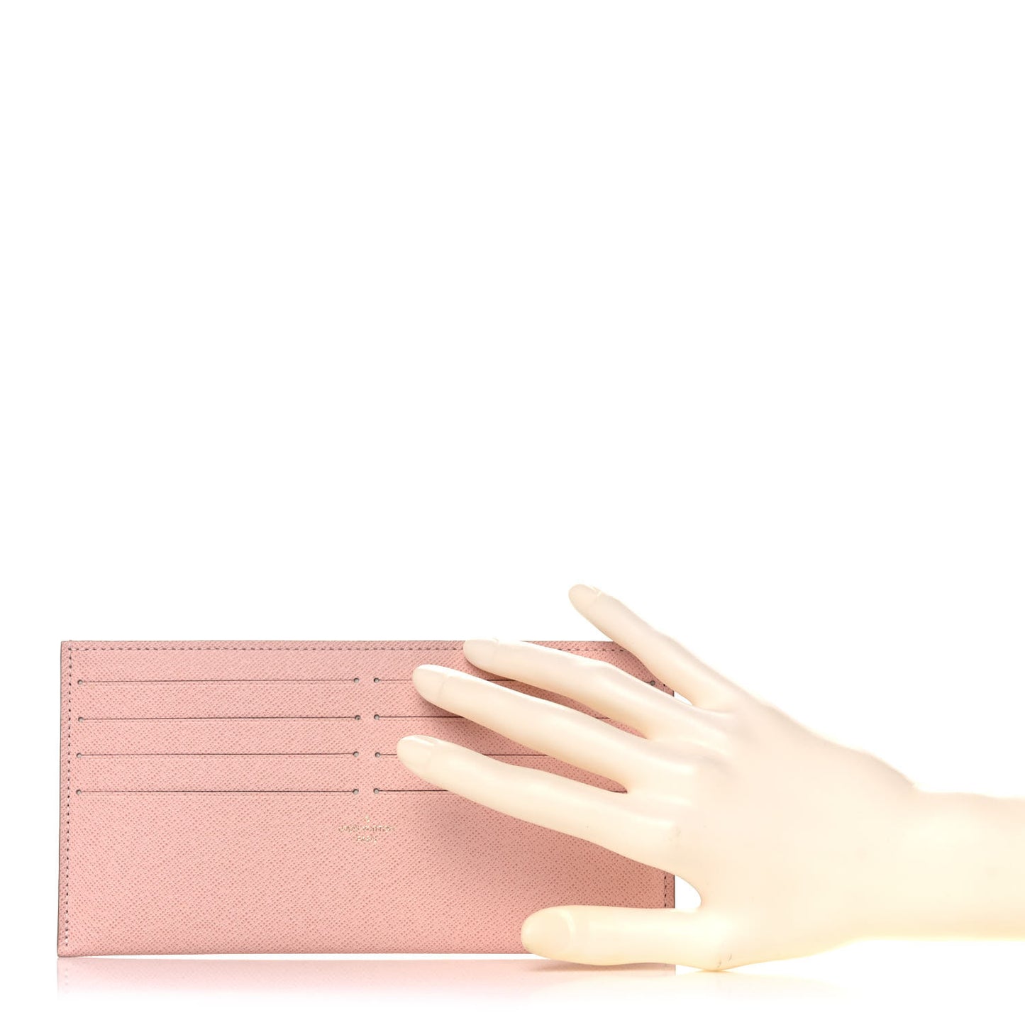 Calfskin Felicie Card Holder Insert Rose Ballerine