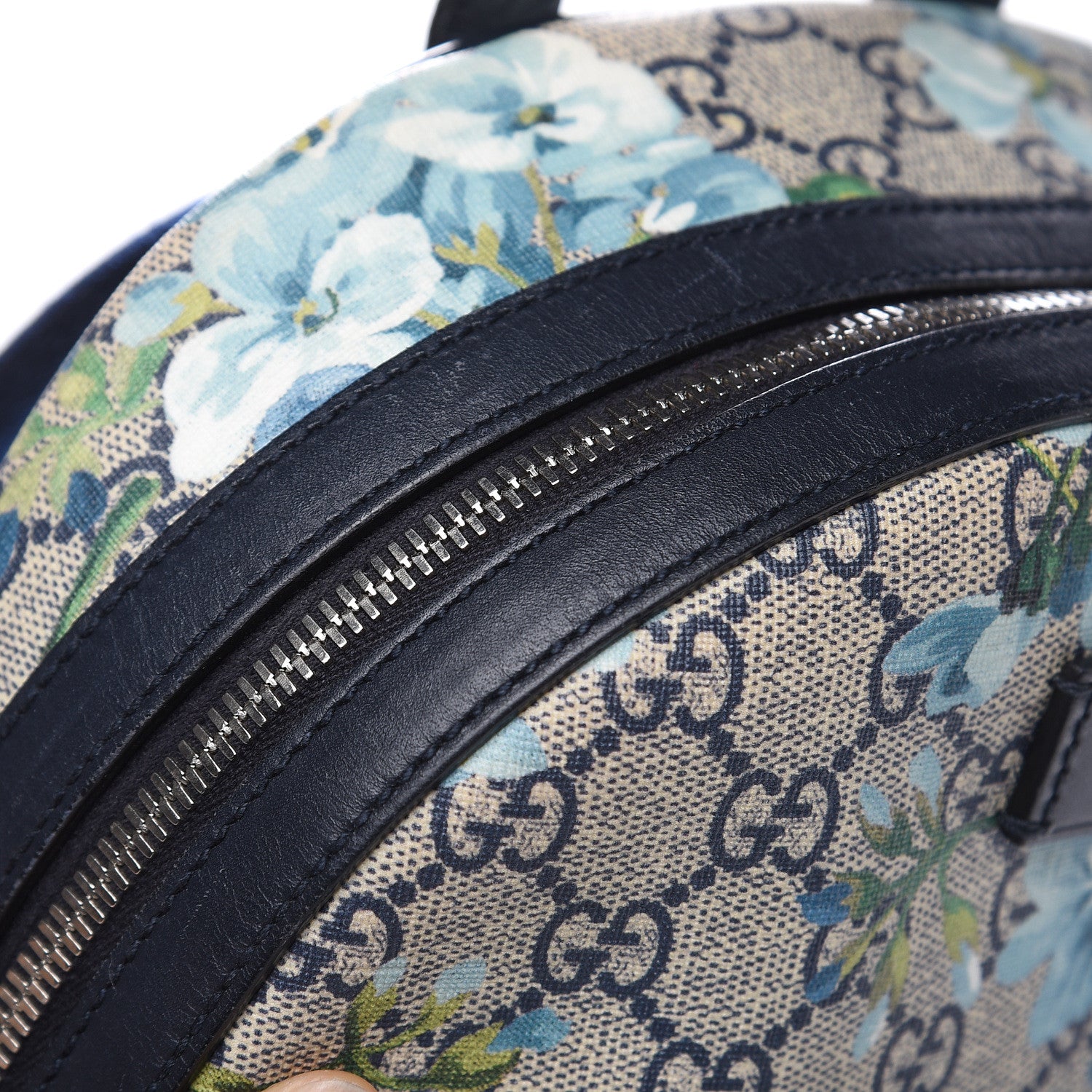 Gucci GG Supreme Monogram Blooms Small Day Backpack Blue 15 of 15