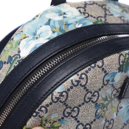 Gucci GG Supreme Monogram Blooms Small Day Backpack Blue 15 of 15
