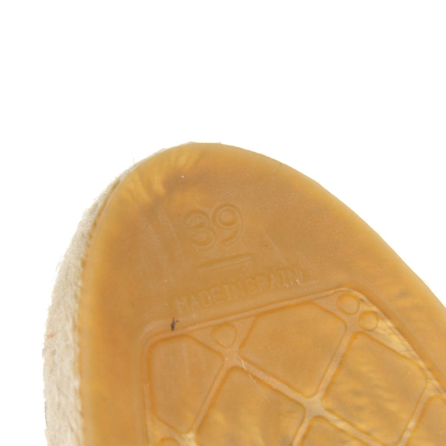 Lambskin Printed CC Espadrilles 39 White Black