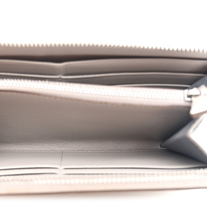 MCM Calfskin Ottomar Monogram Klara Zip Wallet Dove 6 of 9