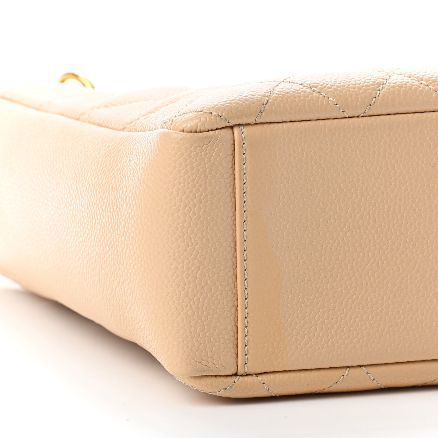 Chanel Caviar Quilted Petit Shopping Tote PST Beige 9 of 10