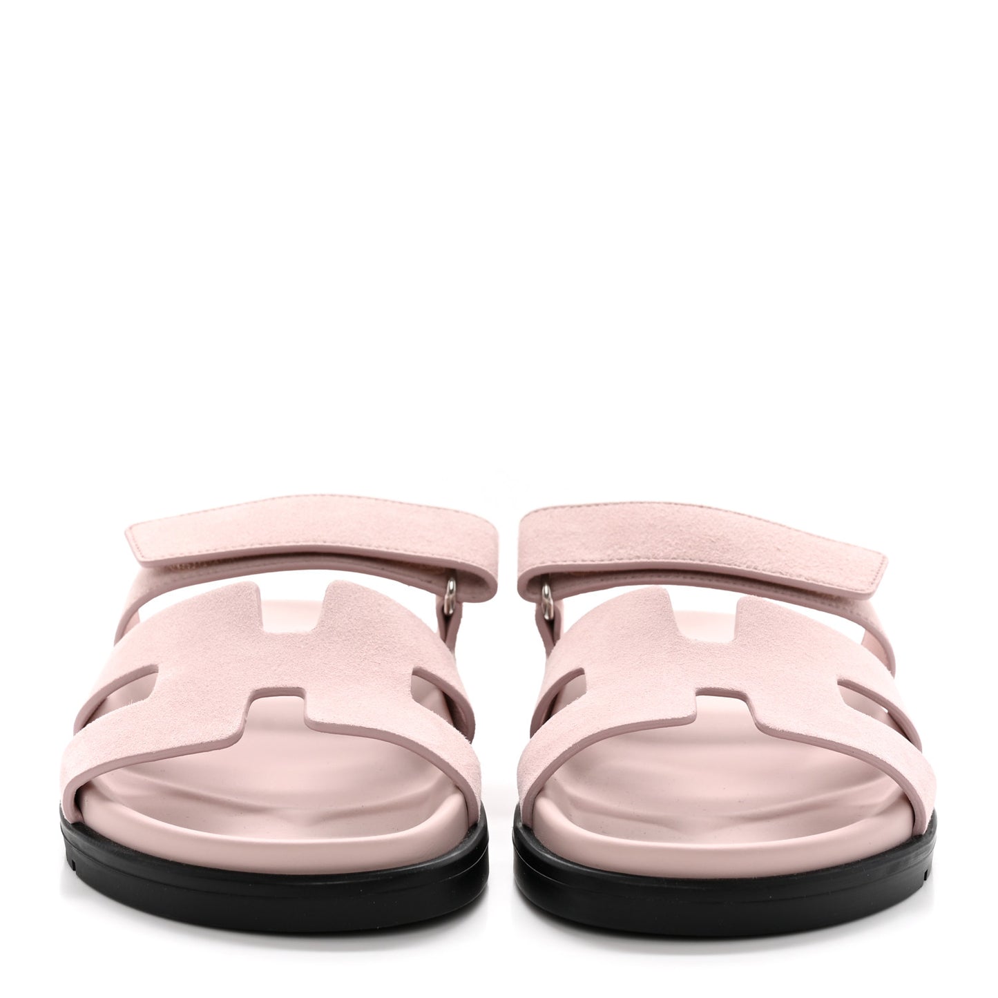 Suede Goatskin Womens Chypre Sandals 35.5 Rose Porcelaine