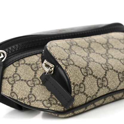 Gucci GG Supreme Monogram Belt Bag Black 9 of 10