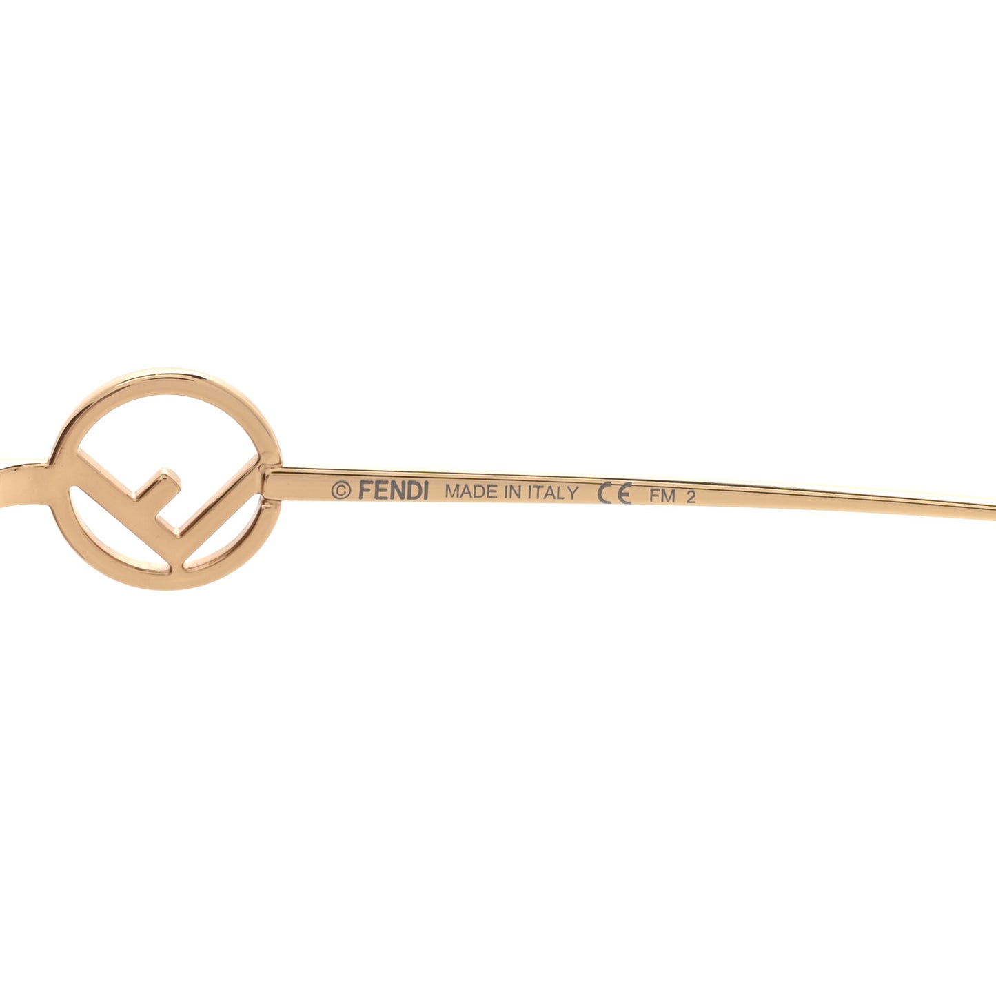 Metal Acetate F is Fendi FF Cat Eye Sunglasses FF 0290/S Gold