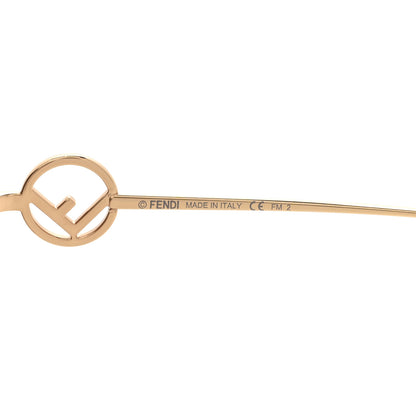 Fendi Metal Acetate F is Fendi FF Cat Eye Sunglasses FF 0290/S Gold 7 of 8