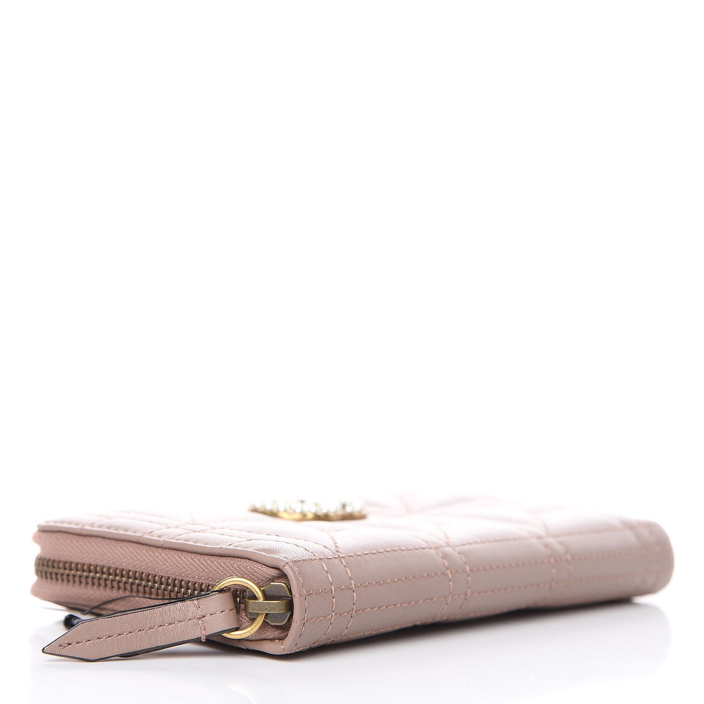 Calfskin Matelasse Pearly GG Marmont Zip Around Wallet Porcelain Rose