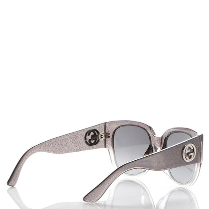 Gucci Glitter Square Optyl Sunglasses 3836/F/S Black Silver 4 of 8