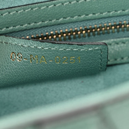 Christian Dior Shiny Goatskin Saddle Bag Green 7 of 14