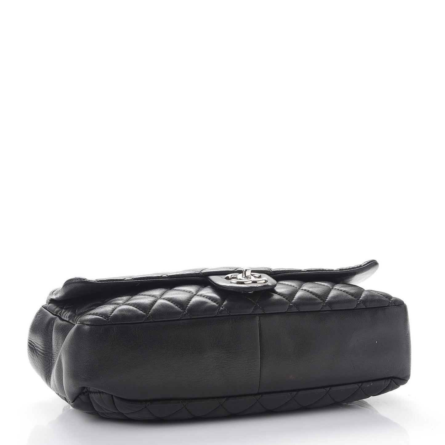 Lambskin Jumbo Coco Rain Flap Black