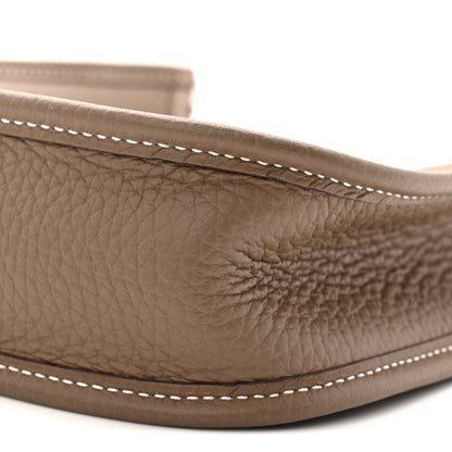 Hermes Taurillon Clemence Amazone Evelyne TPM Etoupe Bleu Indigo 10 of 11