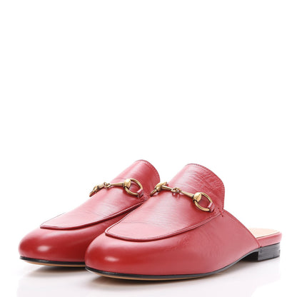 Gucci Malaga Kid Womens Princetown Slippers 38.5 Hibiscus Red 3 of 9