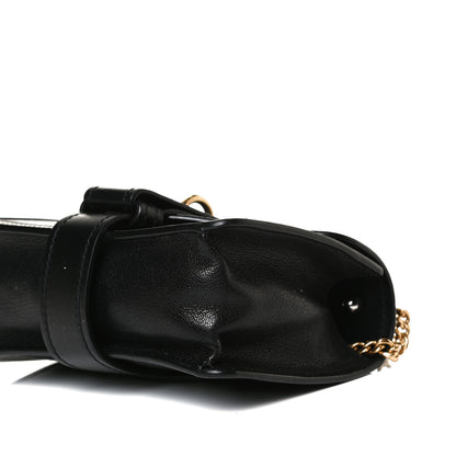 Chloe Shiny Goatskin Calfskin Aby Chain Shoulder Bag Black 6 of 15