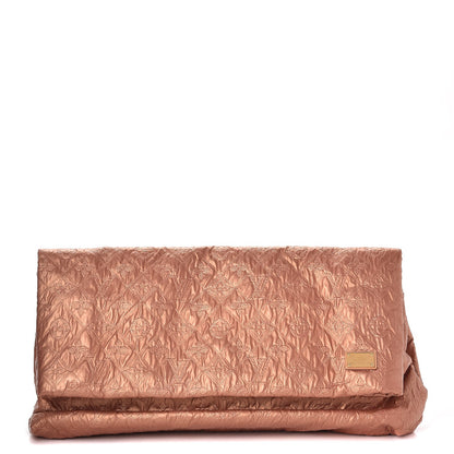 Louis Vuitton Jacquard Quilted Monogram Limelight Clutch GM Rose Gold 1 of 8