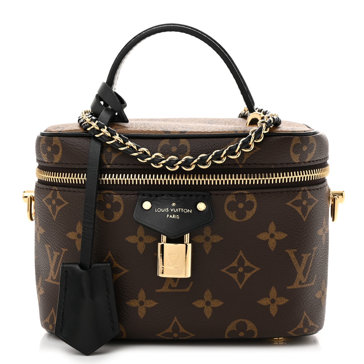 Reverse Monogram Vanity Chain Pouch