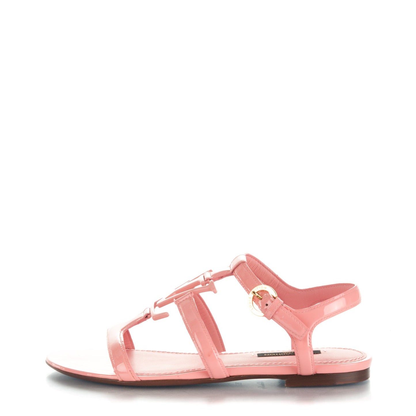 Patent Paradiso Flat Sandals 35 Pink