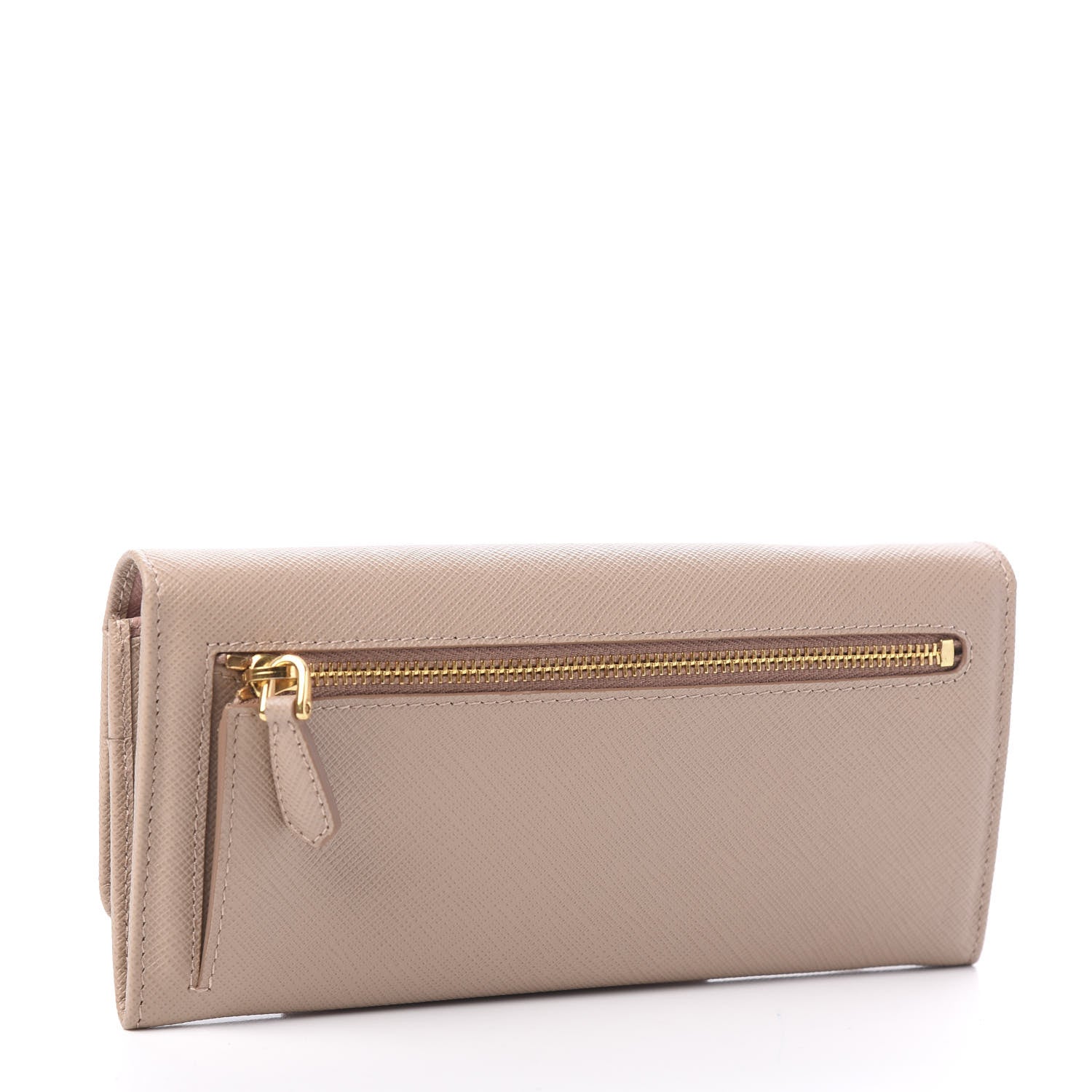 Prada Saffiano Metal Continental Flap Wallet Cammeo 3 of 8
