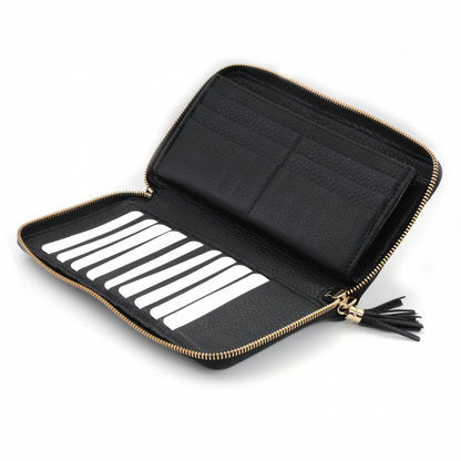 Gucci Pebbled Calfskin Soho Zip Around Wallet Black 4 of 6