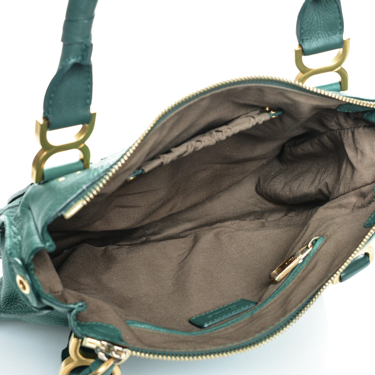 Chloe Calfskin Medium Marcie Satchel Emerald 6 of 8