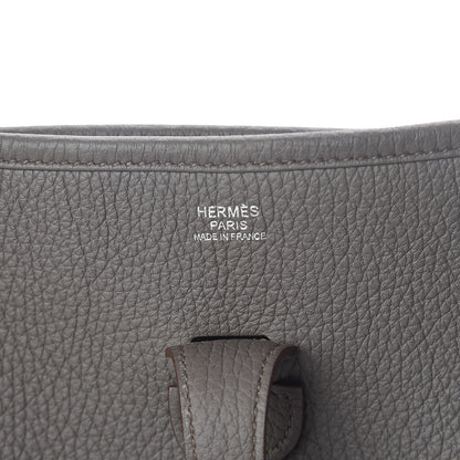 Hermes Taurillon Clemence Evelyne III PM Etain 6 of 9