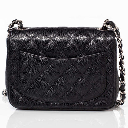 Chanel Caviar Quilted Mini Flap Black SHW 4 of 11