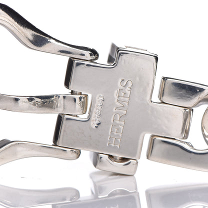 Hermes Sterling Silver Cuban Buckle Bracelet 4 of 4