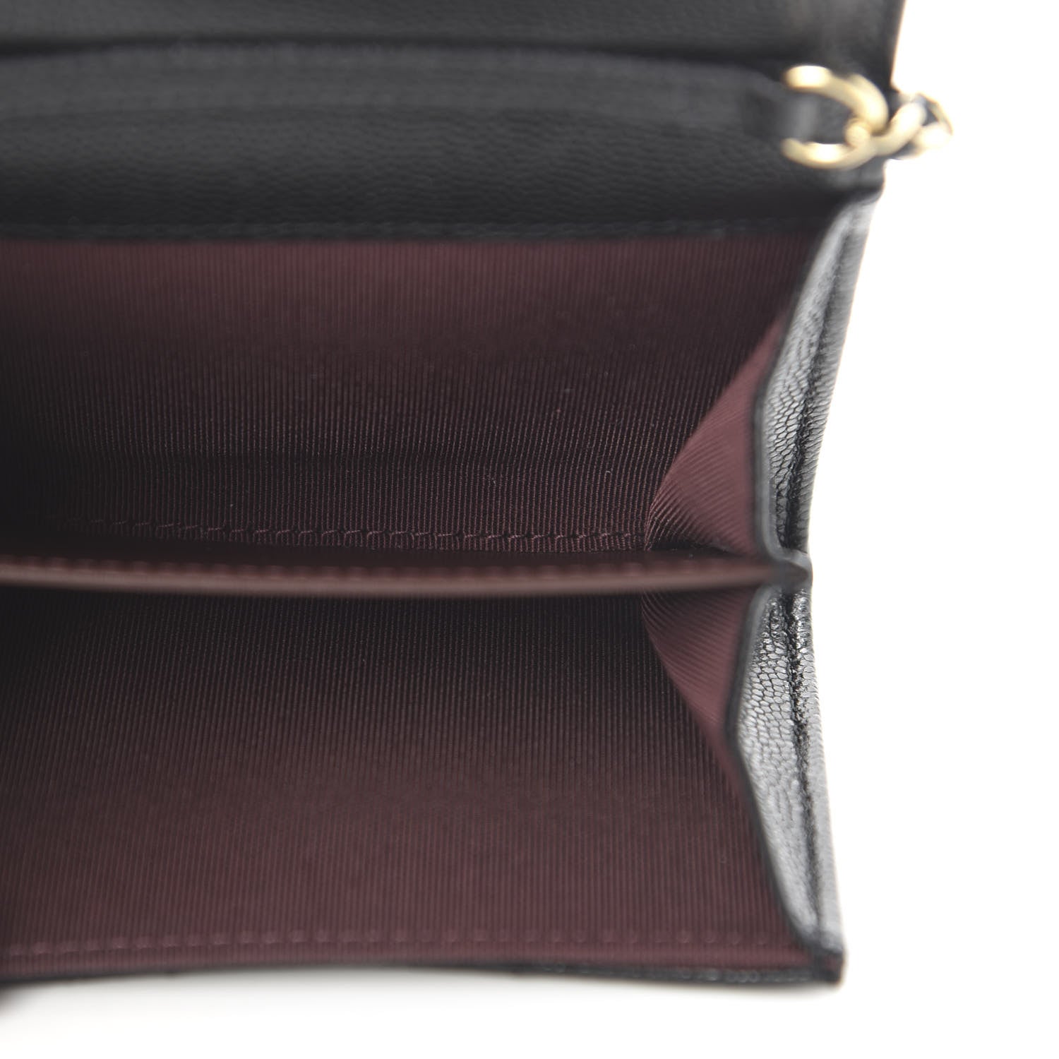 Chanel Caviar Quilted Flap Card Holder On Chain Black 5 of 11