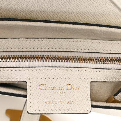 Christian Dior Grained Calfskin Saddle Bag White 6 of 11