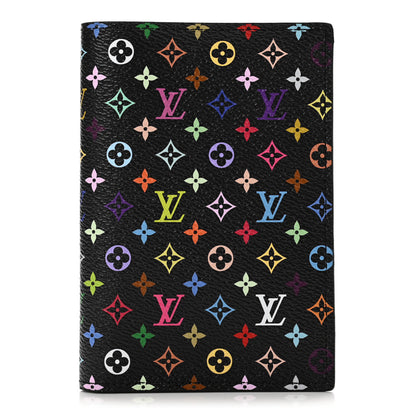 Louis Vuitton LV X TM Monogram Multicolor Passport Cover Black 1 of 7