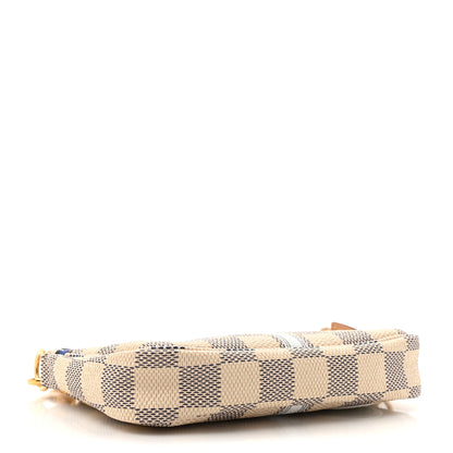 Louis Vuitton Damier Azur Summer Trunks Saint Barth Mini Pochette Accessories 4 of 10