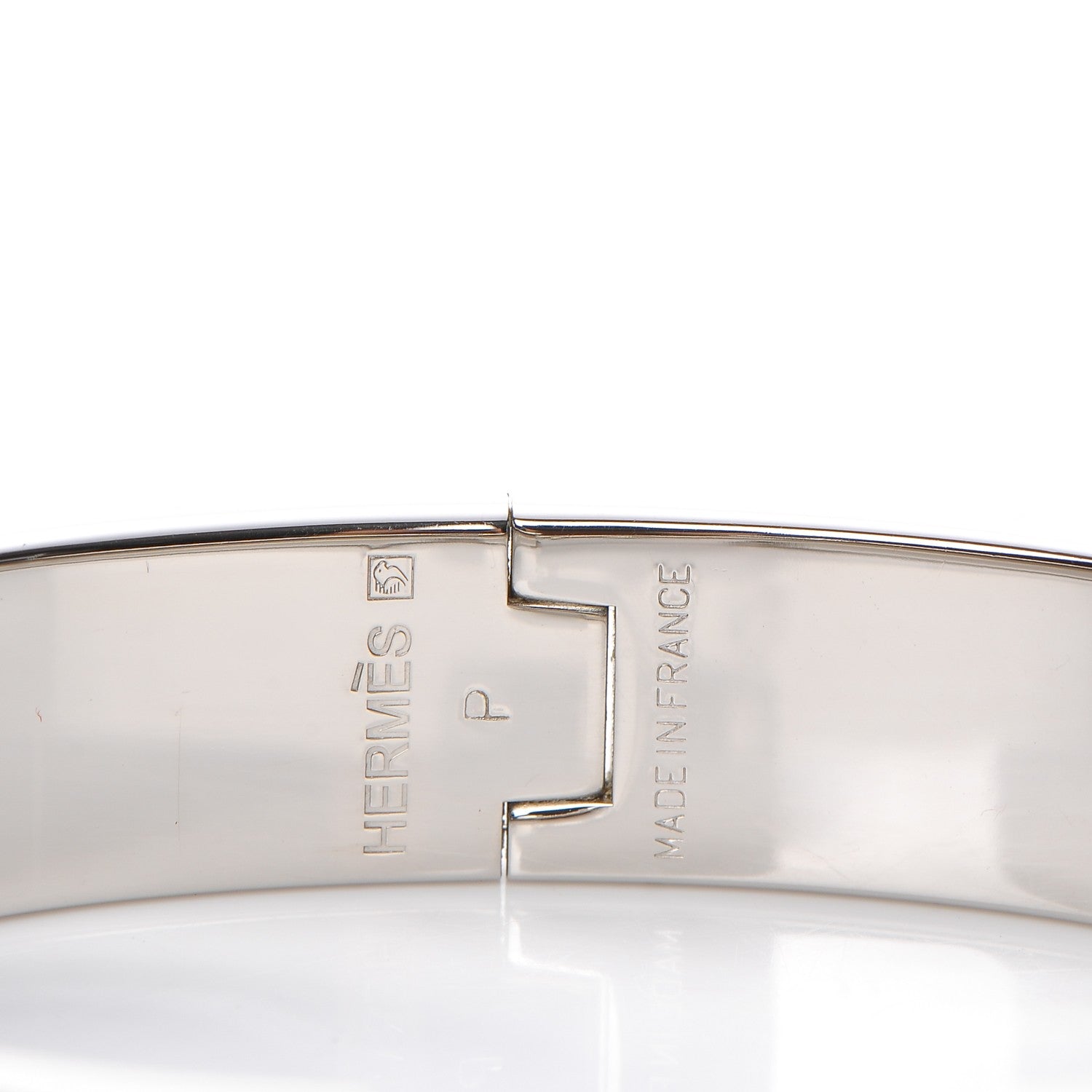 Hermes Enamel Narrow Clic Clac H Bracelet PM White 4 of 6