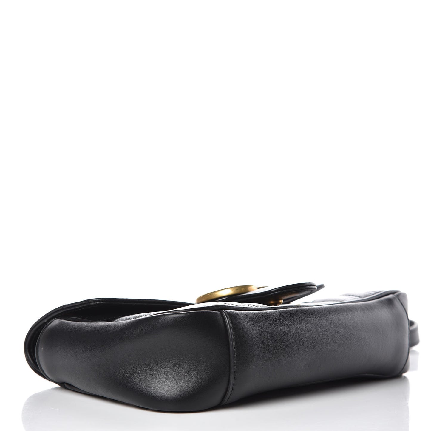 Calfskin Matelasse Mini GG Marmont Shoulder Bag Black