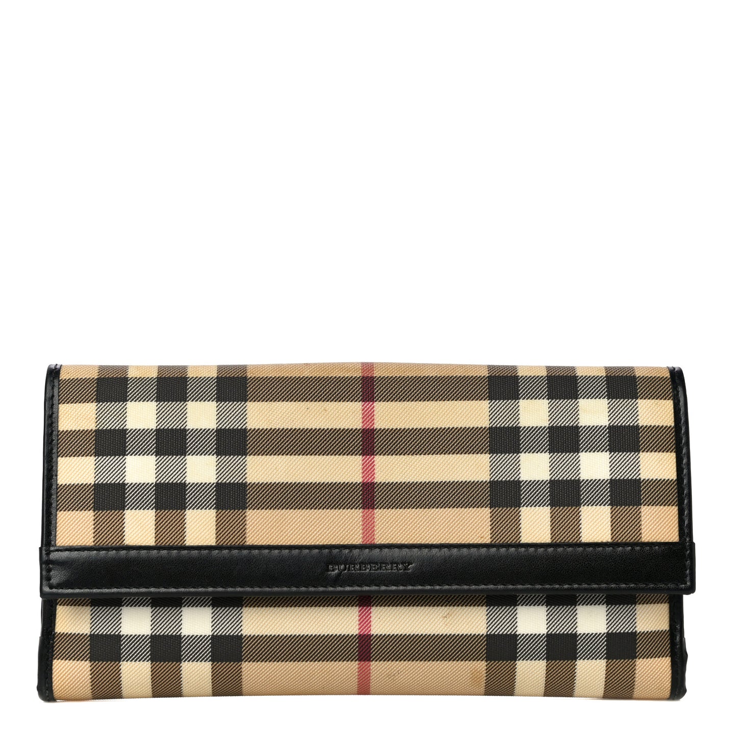 Nova Check Continental Wallet Black