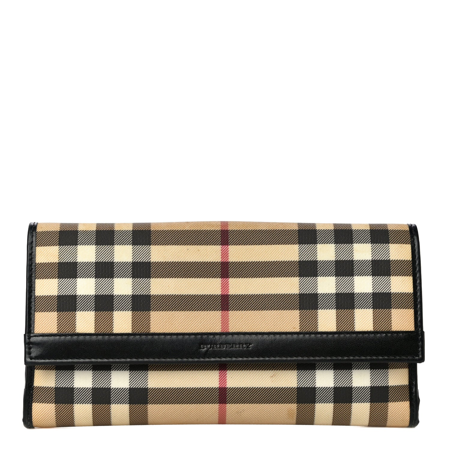 Burberry Nova Check Continental Wallet Black 1 of 22