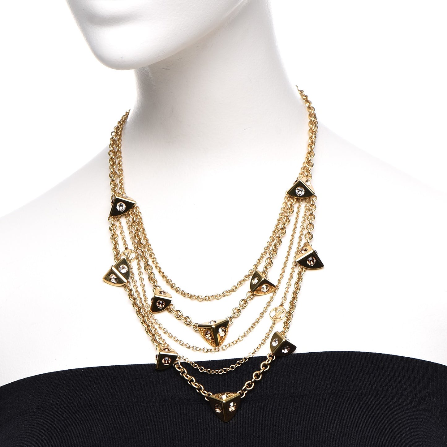 Trunkies Strass Necklace Gold